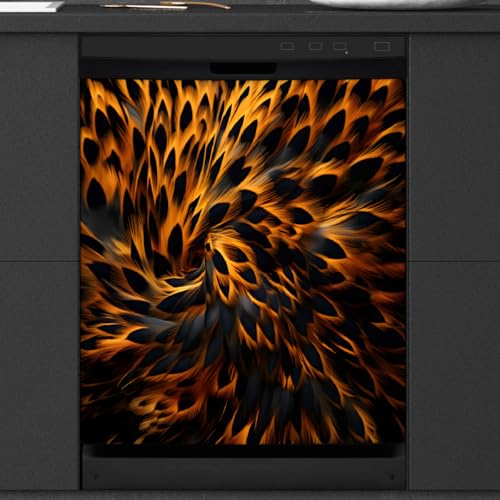 Funda magnética para lavavajillas Mexpekil: renueva tu cocina con diseño abstracto de 53,3x66 cm