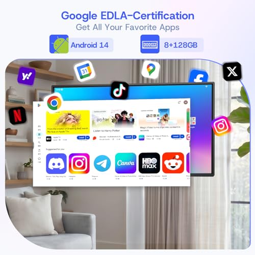Image of JAV Smart Board 43 Inch, Interactive Whiteboard with EDLA Certified for Office and Classroom, Digital Whiteboard Rotating Touchscreen Android 14 8+128GB (Board Only)