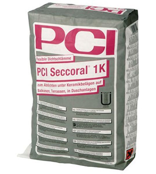 PCI SECCORAL 1K Flexible Dichtschlämme 15 kg - Für Innen & Außen - Boden & Wand