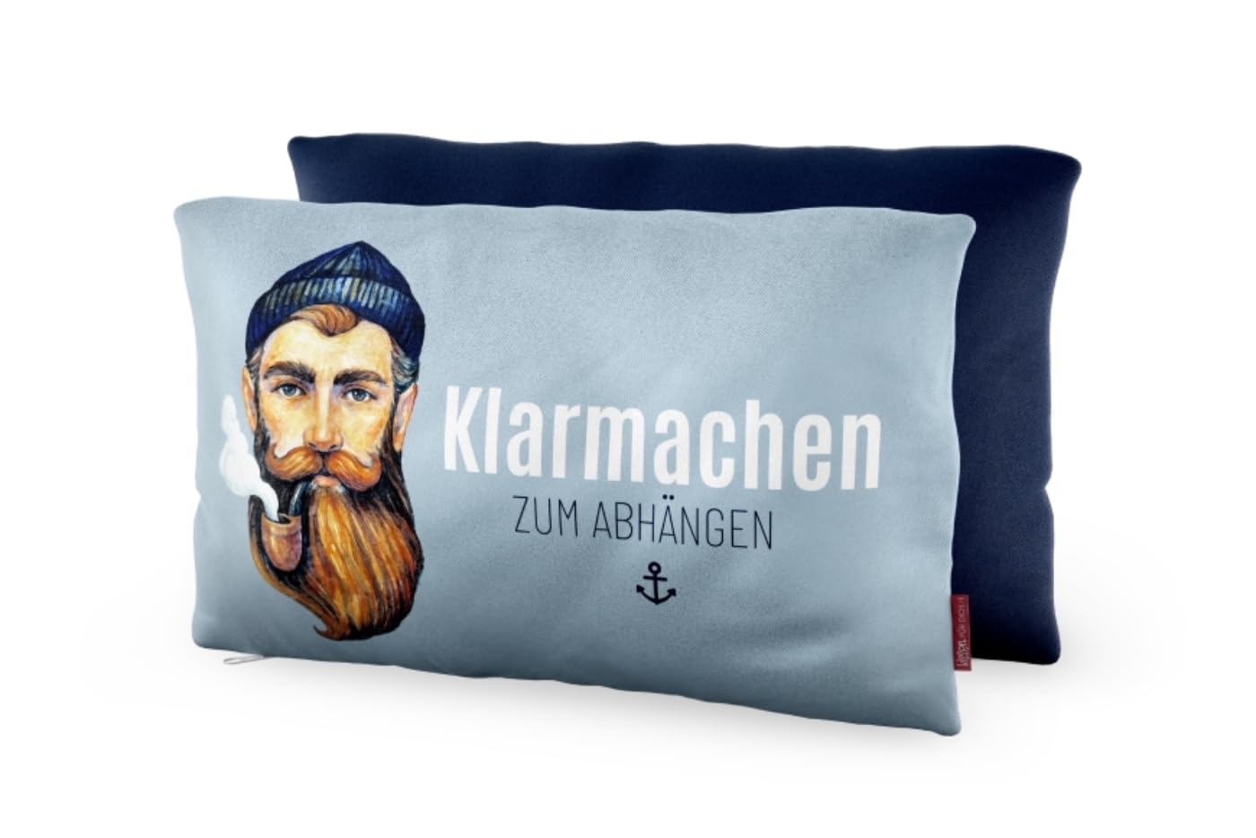 Coussin douillet au design de marin rectangulaire 40x25cm