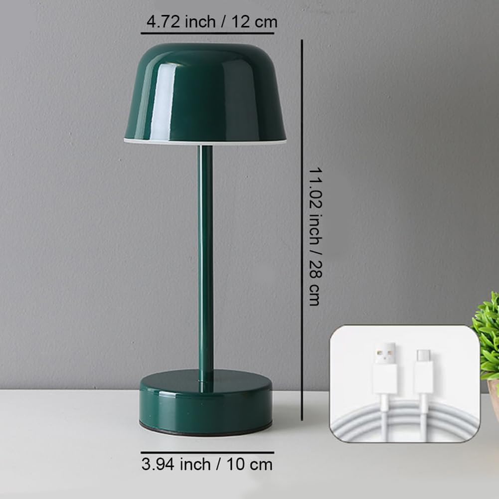 Lampa stołowa LED, bezprzewodowa, ściemniana, ładowana przez USB, lampa biurkowa do nowoczesnego przenośnego czytania