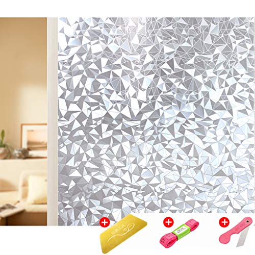 Ventanas Rollo de película de baño impresión en 3D de Vidrio Esmerilado Etiqueta de adsorción electrostática Transparente de privacidad Opaco Grande (Color : F, Size : 70 * 1500cm)
