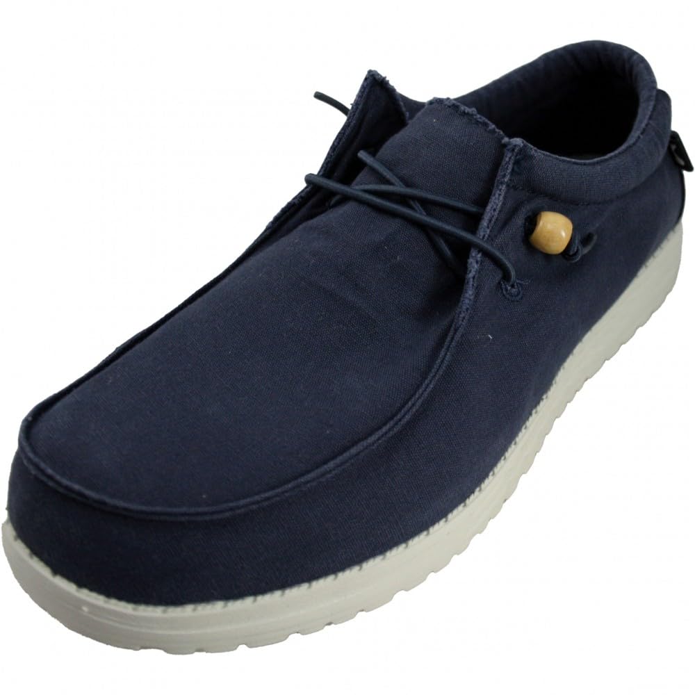 Paredes DC24165 Deportivas Casuales para Hombres, Azul Marino, Zapatos Ligeros y Casuales, Zapatillas de Lona para Verano, Cordones y Plantilla viscoactive Hombre Deportivos