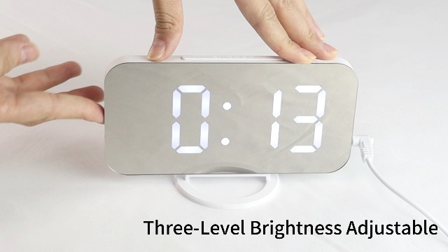 Amazon.com: Miowachi White Digital Alarm Clock for Bedrooms, Small