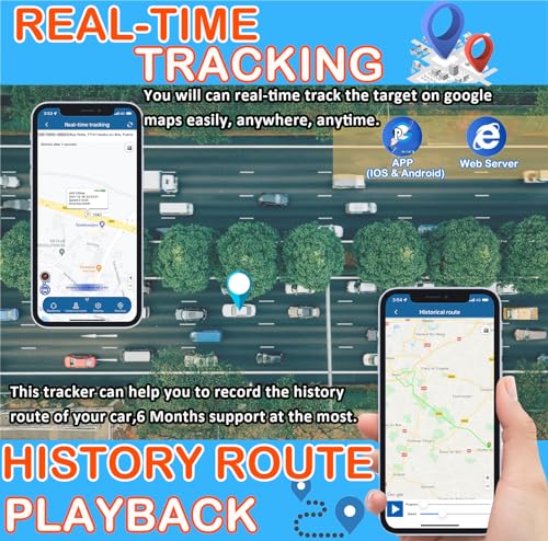 4G Mini GPS Tracker 30 Tage Standby Echtzeit Ortung & 6 Monate Historie Magnetisch Kleiner Tracker für Auto/Kinder/Gepäck, ohne SIM-Karte – Abonnement erforderlich