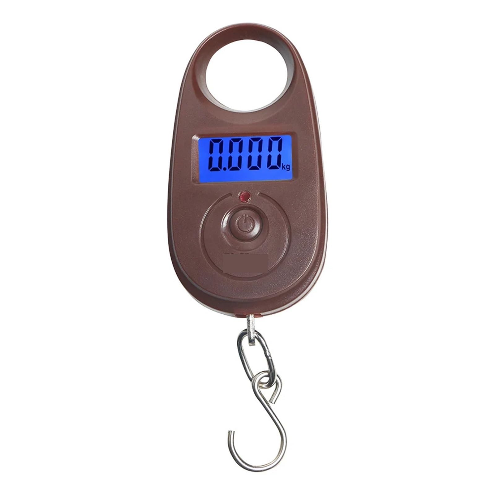 Digital Crane Scale, 25Kg/5g Mini Digital Scale Electronic Fishing Weight Luggage Scales Hanging Mini Weighing Scale(Brown)