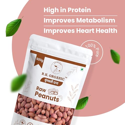 Image of R.K.ORGANIC Premium Raw Jumbo Peanuts, Vacuum Packed Moongfali