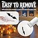 CLEANGOR 140Pcs Bats Halloween Decor, Spooky Halloween Party Supplies Stickers, 3D Bats Wall Decal, Cute Halloween Decorations Indoor for Bedroom, Bathroom, Home, Door, Window, Office