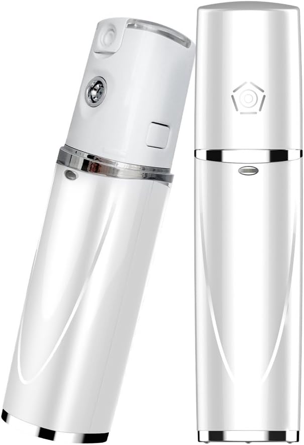 KINPOLO Nanometer Nebulizer Handy Cool Mist Spray Facial Steamers Moisturizing For Skin Care Beauty Instrument White
