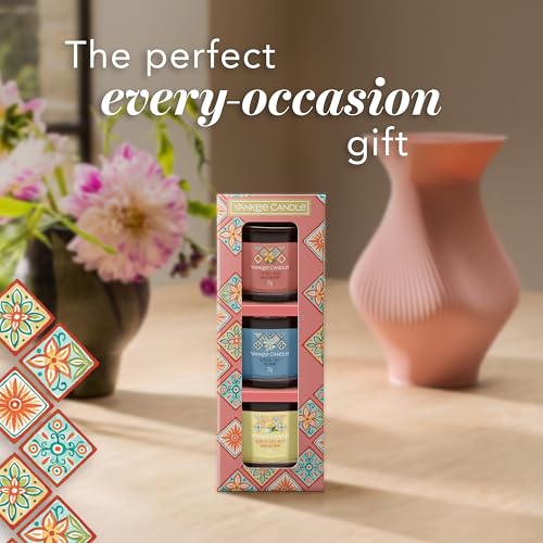 Yankee Candle Scented Candles Gift Set | Mini Filled Votive Candles | Soy Blend Wax Mix | Azure Sky, Capri Glow & Lemon Gelato | Hello Italy Collection | Perfect Gifts for Women | 3 Count - Image 3