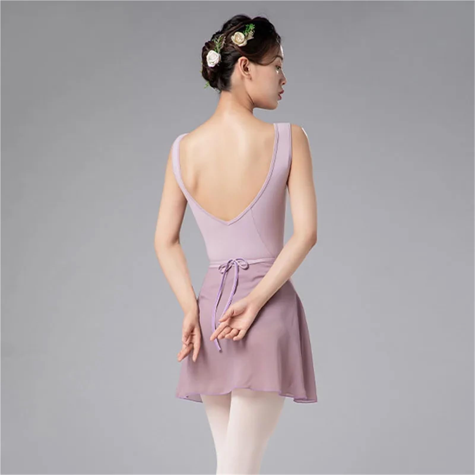 Faldas de Ballet for Mujer Vestido Envolvente una Pieza Gasa for niñas