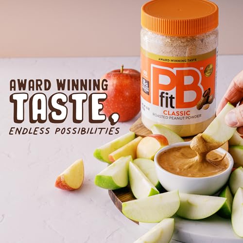image for PBfit 15 Ounce Classic Peanut Butter Powder, Powdered Peanut Butter Sp