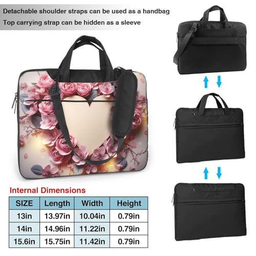 Maletín para portátil Unisex KHiry 15.6 pulgadas negro miniatura 2