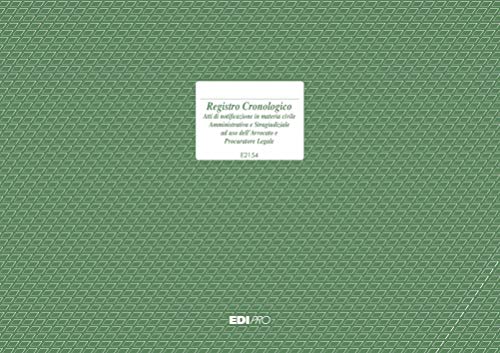 EDIPRO - E2154 - Chronologisches Register für Zustellungen in Zivilsachen, Verwaltungs- und außergerichtliche Sachen, 23 Seiten, 24,5 x 31 cm