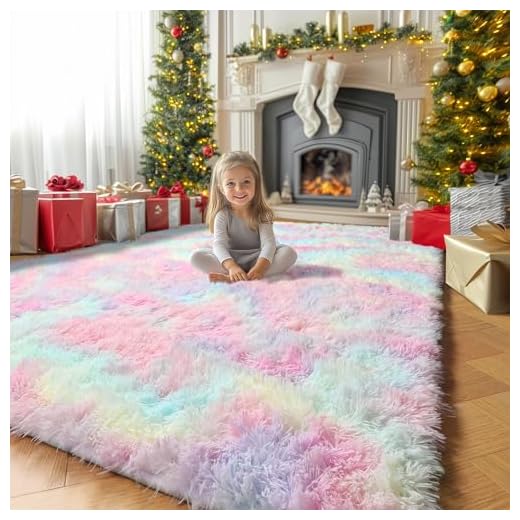 Rainbow Fluffy Rugs
