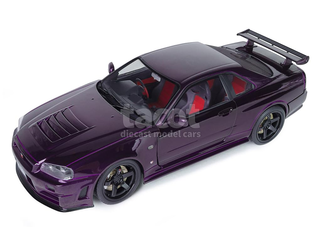 ミニカー 1/18 BNR34 Skyline GT-R Z-tune Solid s 1:18 Nissan Skyline GT-R (BNR34) Z-Tune Midnight Purple 1999