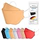 TubeRoo FFP2 Maske MHD 02.2025 orange Fischform 5 Stück Masken, Made in Germany, Versand aus Deutschland, weiche Ohrschlaufen Bänder, Atemschutzmaske