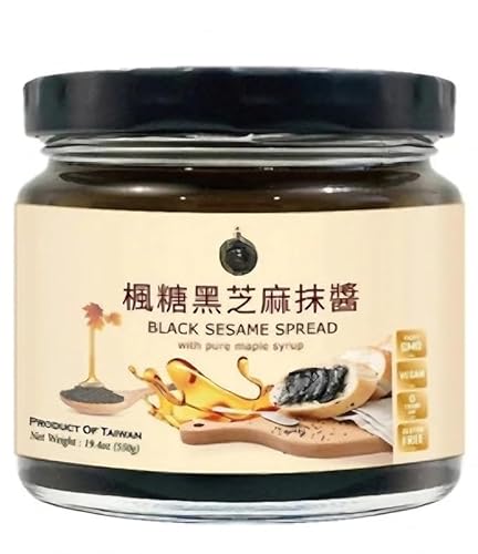 BLACK SESAME SPREAD with PURE MAPLE SYRUP 19.4oz