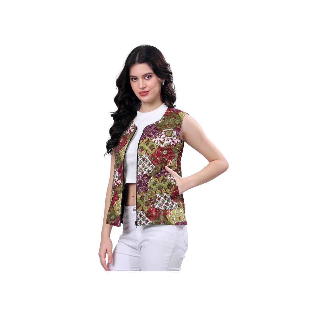 haryana hoops Sleevless Cotton waist coat for Women-picture-39
