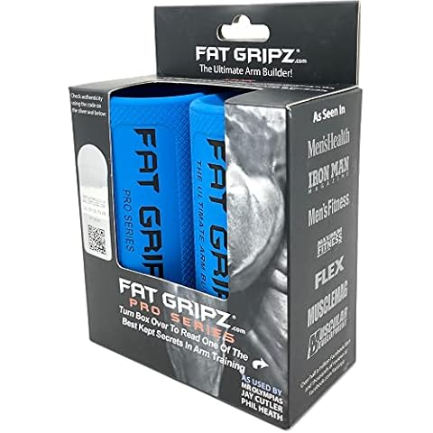 Fat Gripz® - The Award-Winning Shortcut To Head-Turning Arms (2.25” Diameter, Original) (Blue/Black) Cover
