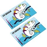 爬虫類用 UV センサー 紫外線センサー UVB 爬虫類 ライト テスト カード 2個パック