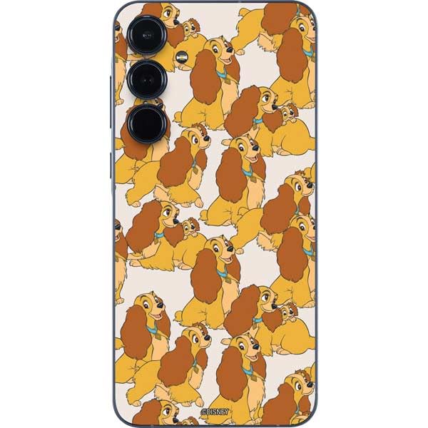 Skinit Decal Phone Skin Compatible with Galaxy A36 5G - Officially Licensed Disney Lady & The Tramp Lady Pattern Design