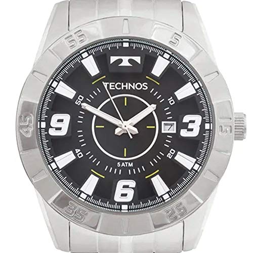 Relógio Technos, Pulseira de Aço, Masculino, Prata