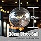 Discokugel, Ø 20 CM Spiegelkugel – Disco Ball zum Aufhängen für Party Karneval, Silber