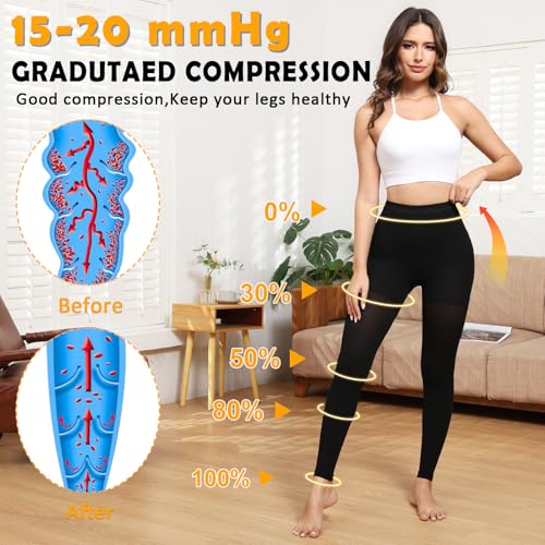 Image of CASMON Medical Compression Pantyhose 15-20 mmHg Closed Toe Tights