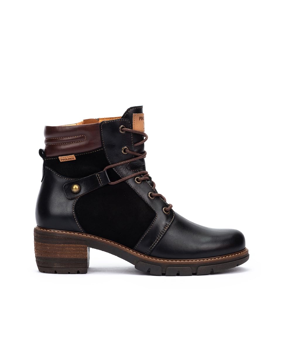 PIKOLINOS womens Pikolinos High-heel Ankle Boot Leather San Sebastia for Woman Color Black