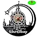 Produktbild Meet Beauty Ding Mode Disney Schloss Ultra Handmade Vinyl Schallplatte Wanduhr Personalisierte Design leise Quartz Bewegung Zuhause Kunst Dekor 30Cm schwarz runden Wohnkultur