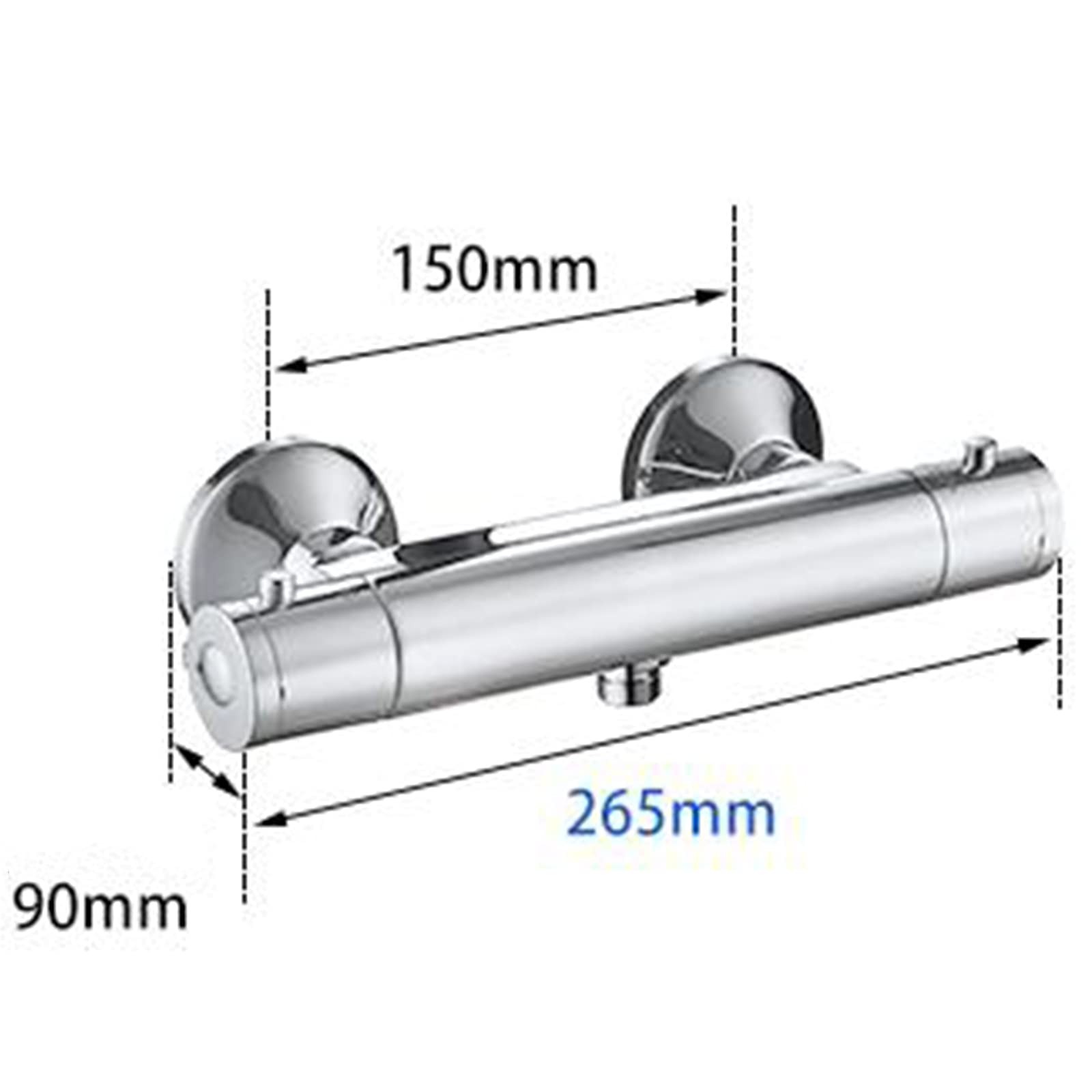 Rubinetto per vasca Termostato intelligente Rubinetto per vasca Miscelatore per vasca in ottone Solo 1 uscita (adatto per doccia a mano) Riempitore per vasca Miscelatore acqua calda e fredda Rubinetto