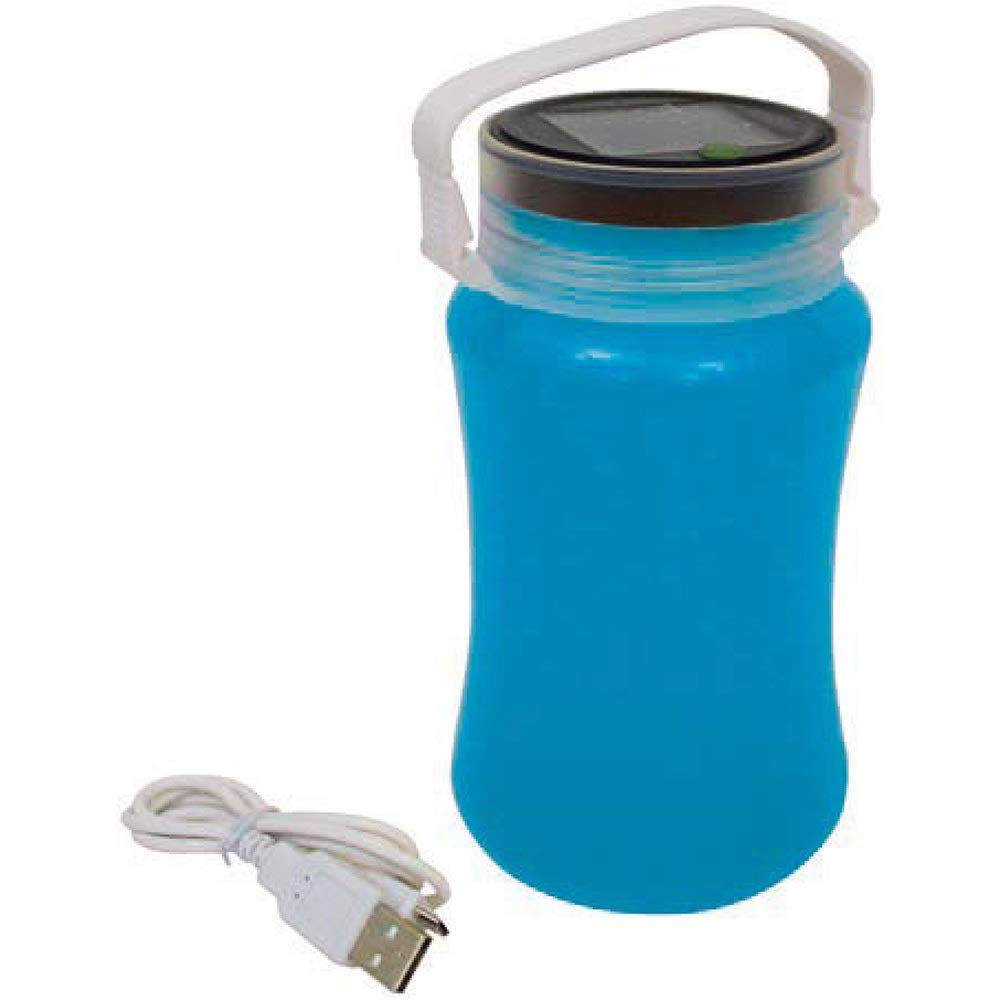 New LED Solar Storage Light Camping Hiking Festivals Outdoor Portable Blue