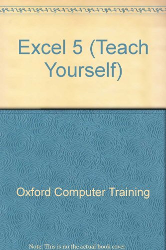 Image of Excel 5 (Teach Yourself)