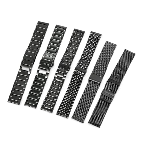 Bracelet Armani acier noir mat pour remplacer maillons rayés - 3