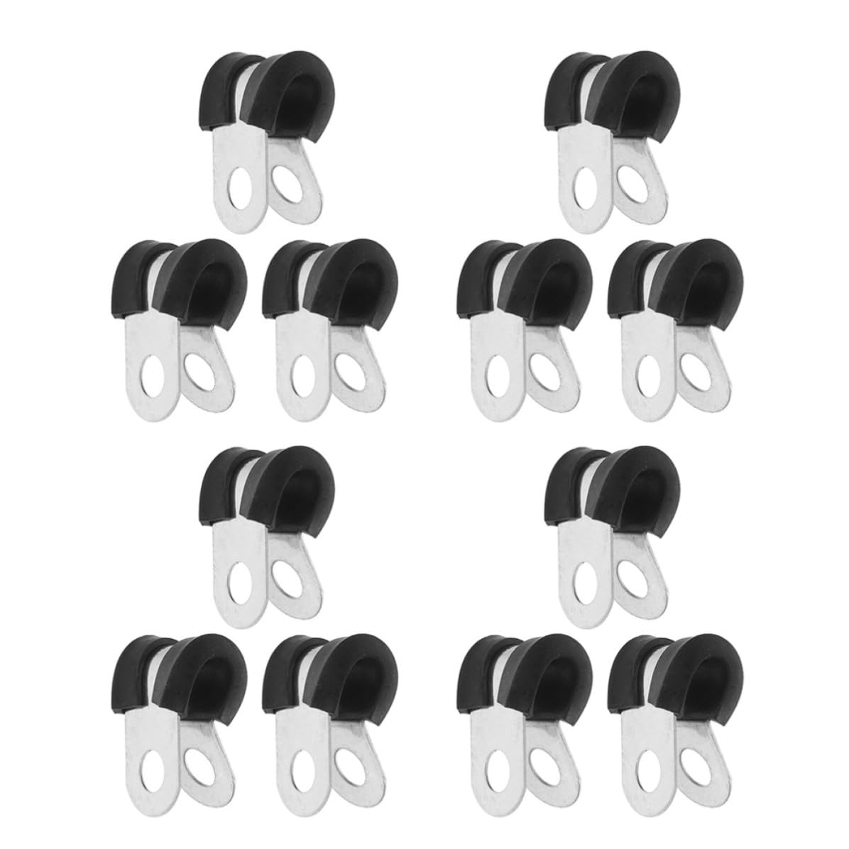 TOPBATHY 200 Pièces Collier de Serrage Inox R 10mm pour Câble, Fixation