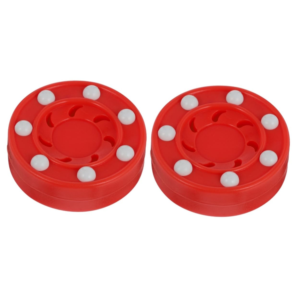 Pack of 2 Ice Hockey Pucks: Roller Outdoor Hockey Puck Street Hockey Indoor Hockey Ice Hockey Puk Biscuit Hockey Puck Puck Roller Hockey Game Training Puck Training Pucks
