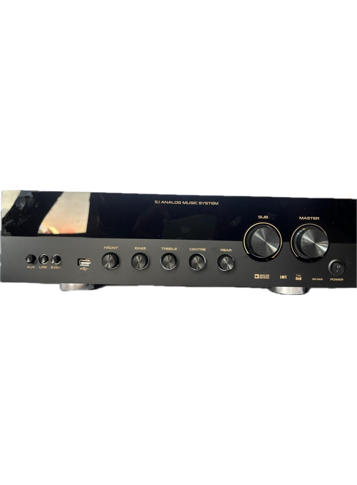 5.1 Analog Music System, DTS Home Cinema Theatre Audio Receiver with Bluetooth and USB, Front/Centre/Rear/Bass Controls-image-32