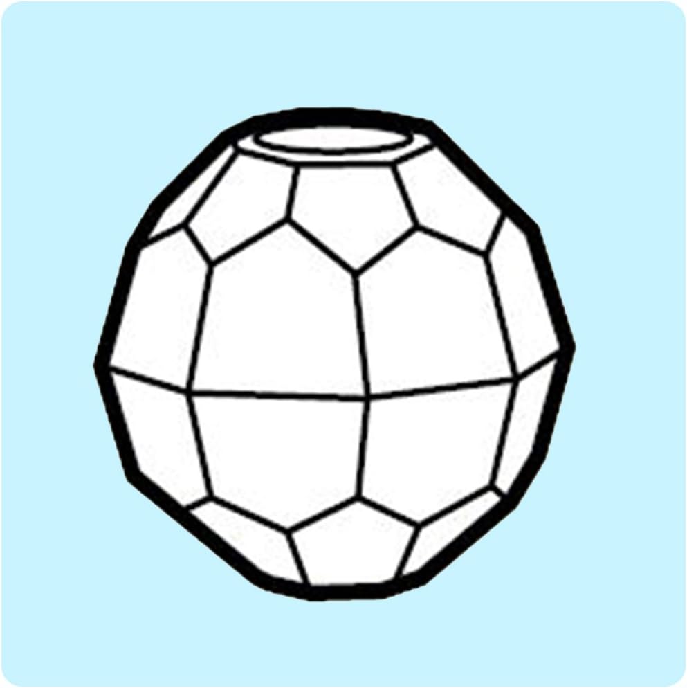 BeadTin Gold Sparkle 10mm Faceted Round Plastic Craft Beads (210pcs) - Image 2