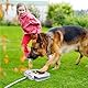 Trio Gato Hundewasserbrunnen für den Freien, Hund Haustier Wasser Sprinkler einfach aktiviert, Hund Wasser Brunnen Spielzeug