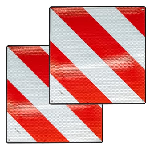 ENERFERO Señal V20 Homologada 2PCS, Placa V20 Portabicicletas y Carga Saliente, Panel V-20 Plástico ABS, Flexible y con Protección...