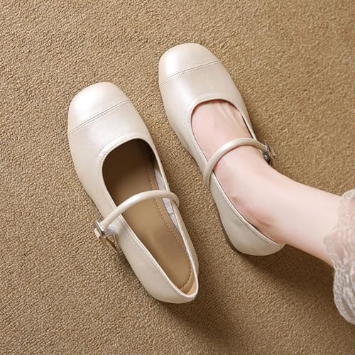 Mary Jane Shoes Women Flats - Women Dressy Ballet Flats - Ladies Round Toe Mary Jane Flats Shoes4