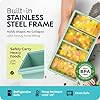 Silicone Freezer Trays with Lids, 1-Cup Soup Container Style Ice Cube Trays for ... #2