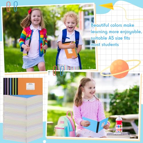 Carnet de composition A5 marbré Fainne avec couverture colorée - 2