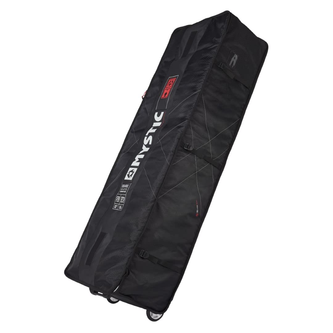 Mystic Watersports - Surf Kitesurf & Windsurfing Gearbox Square Board Bag 1.75M Nero - HXcomb Shell - Cerniera Resistente