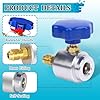 Aramox R134A Can Tap Valve, Refrigerant Dispenser Adapter Self Sealing Valve Compatible with 1/4 & 1/2 Inch AC Charging Hose, Designed for Automotive AC Refrigeration #1