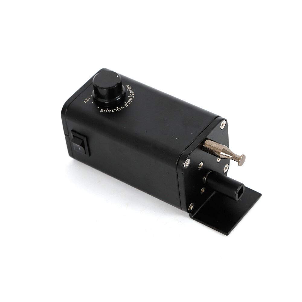 GrillMotor, 15W DC 3-12V BBQ Rotator Grillmotor Schwarz Grillspieß Drehspieß Rotisserie Getriebemotor für Outdoor Picknick Grills Werkzeug