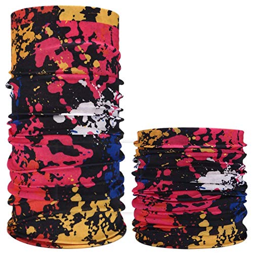 Ladud Diadema mágica al Aire Libre Banda elástica sin Costuras Bufanda Bufanda Deportiva Resistente a los Rayos UV Serie Boho para Yoga Senderismo Montar en Motocicleta- Tinta de Color Cover
