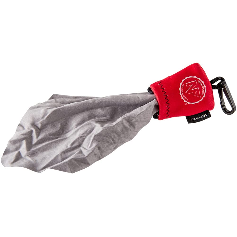 Nightforce Fob Premium Microfiber Lens Cleaning Cloth - Attached to Neoprene Pocket