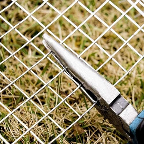 Malla de alambre soldada de acero inoxidable – 1/2 pulgada para gallineros, tela resistente, valla de aves de corral, rollo de red duradero (1 m x 8 m)